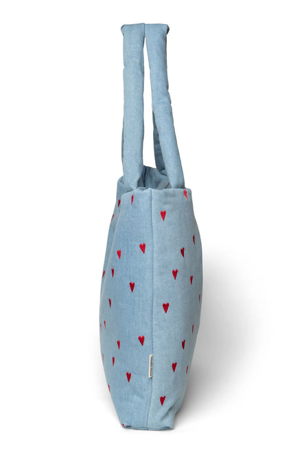 Studio Noos Mom Bag | Denim Hearts