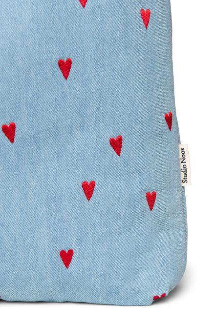 Studio Noos Mom Bag | Denim Hearts