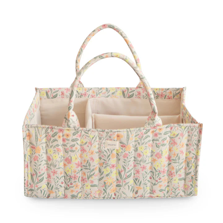 Mushie Luierorganizer | Pastel Bloemen