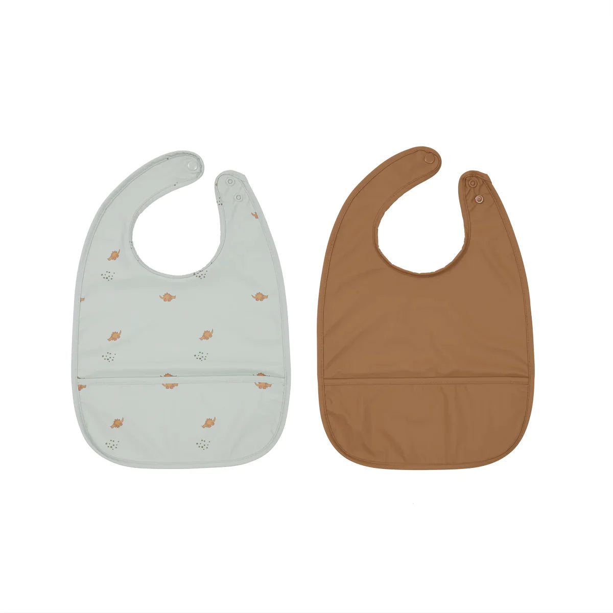 OYOY Set 2 Slabben Dino | Dusty Green / Caramel