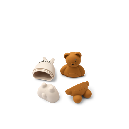 Liewood Duncan Classic Silicone Bad Speeltjes | Sandy / Mustard Mix