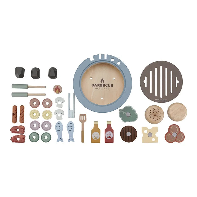 Little Dutch Barbecue Toy Set Houten Speelset