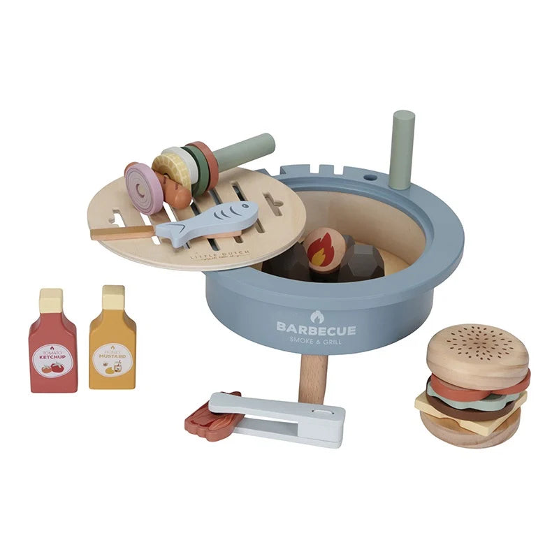 Little Dutch Barbecue Toy Set Houten Speelset