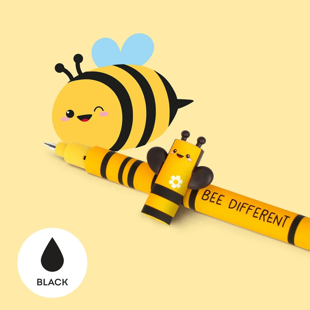 Legami Uitwisbare Erasable Gelpen Bee 0,7 mm | Zwarte Inkt