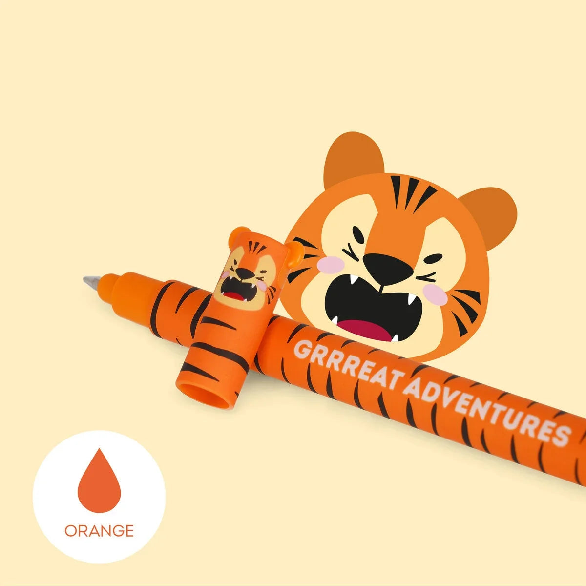 Legami uitwisbare gelpen Tiger met oranje thermosensitieve gelinkt en punt van 0,7 mm