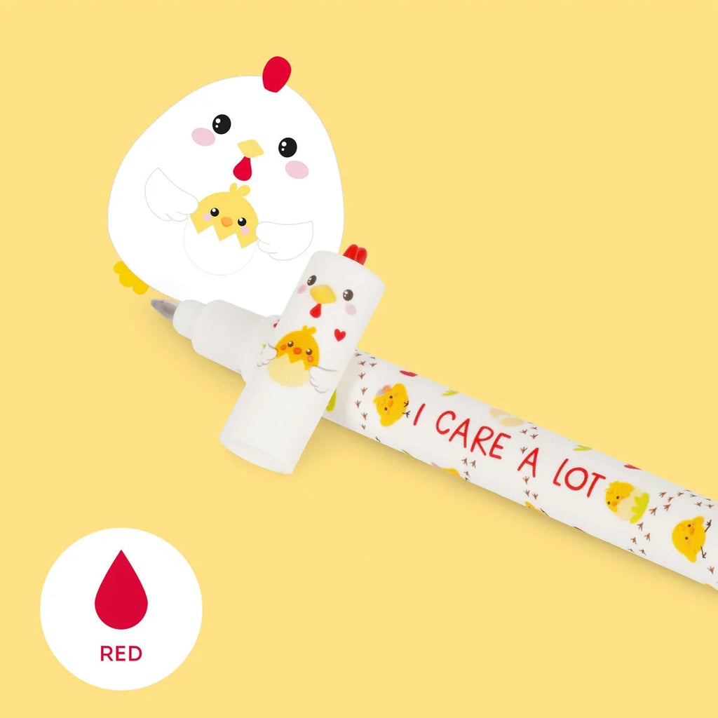 Legami Uitwisbare Erasable Gelpen Hen 0,7 mm | Rode Inkt