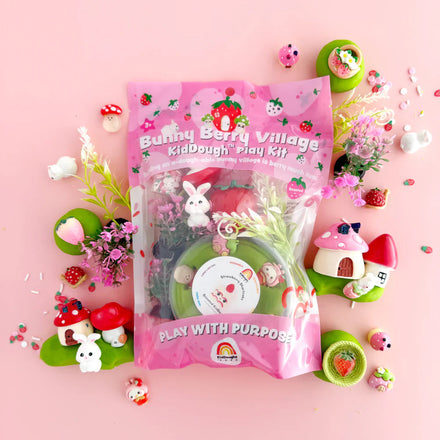 Earth Grown KidDoughs Klei Speelset | Bunny Berry Village