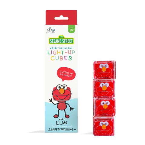 Glo Pals Light Up Cubes Badspeelgoed Oranje Rood | Elmo