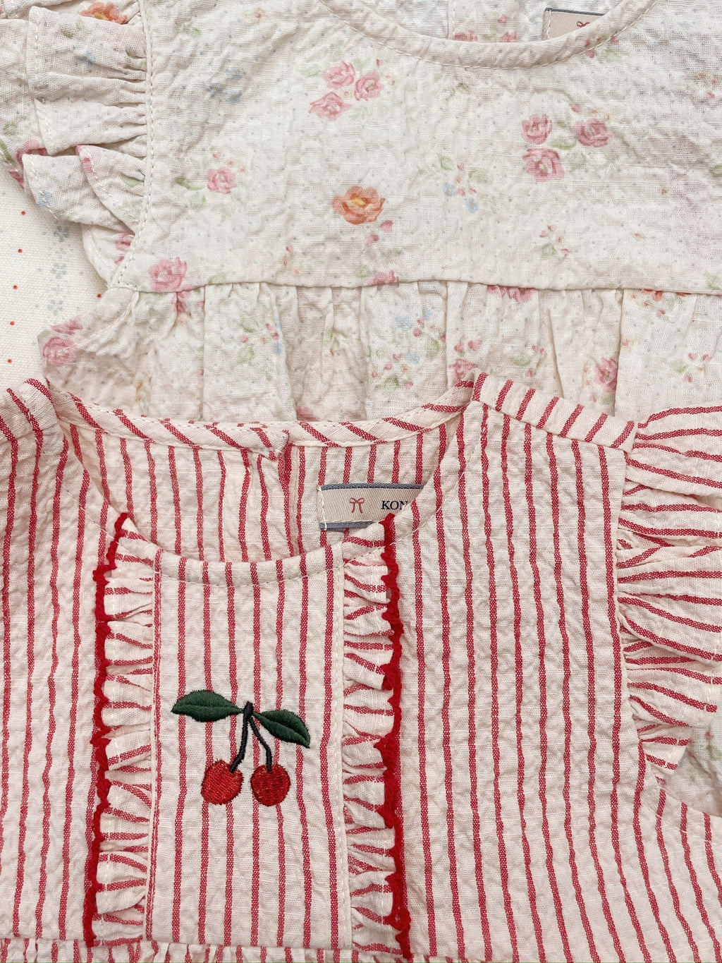 Konges Sløjd Rompertje Ellie Frill | Amour Stripe