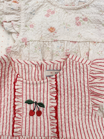 Konges Sløjd Rompertje Ellie Frill | Amour Stripe