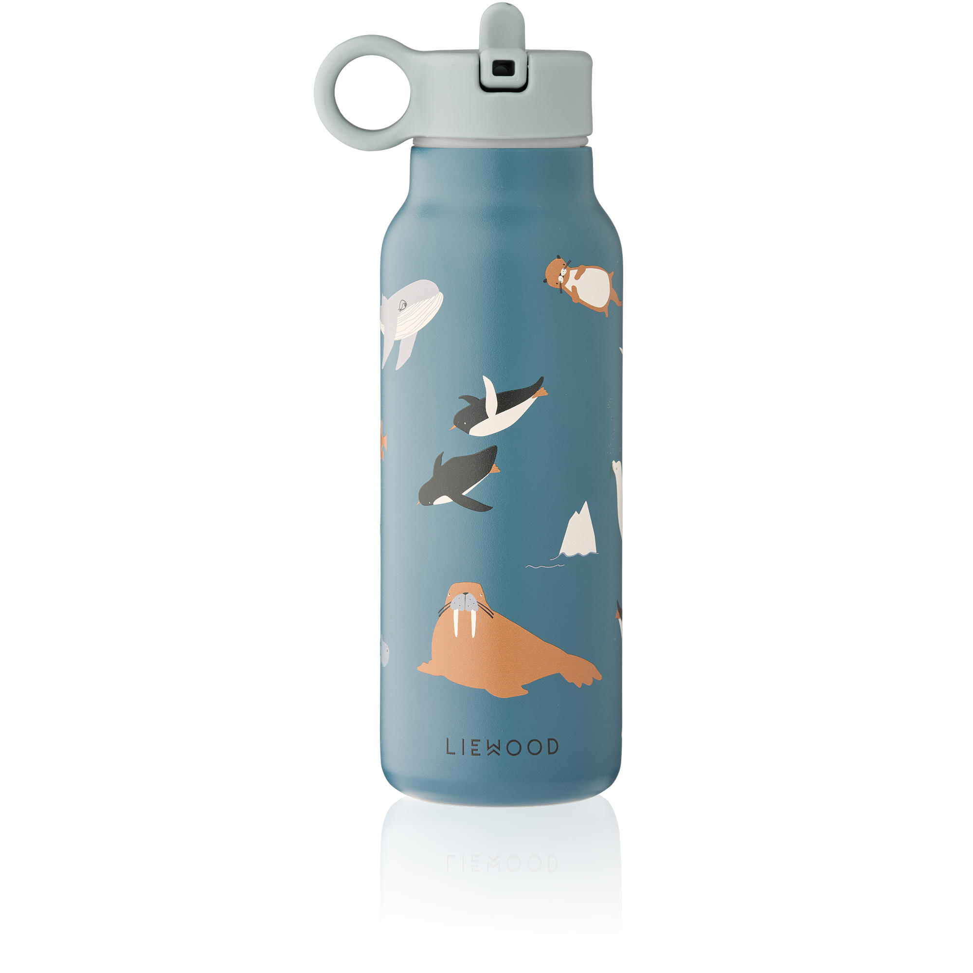 Liewood Falk Drinkfles 350ml | Arctic Sea / Ocean View