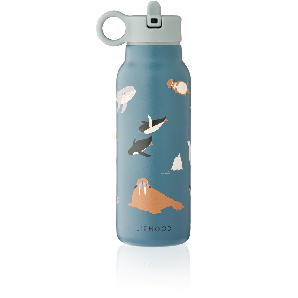Liewood Falk Drinkfles 350ml | Arctic Sea / Ocean View