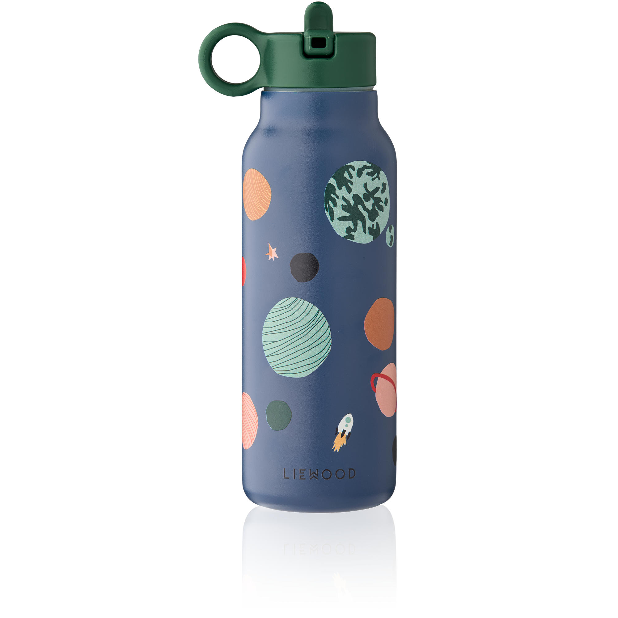 Liewood Falk Drinkfles 350ml | Universe / Classic Navy