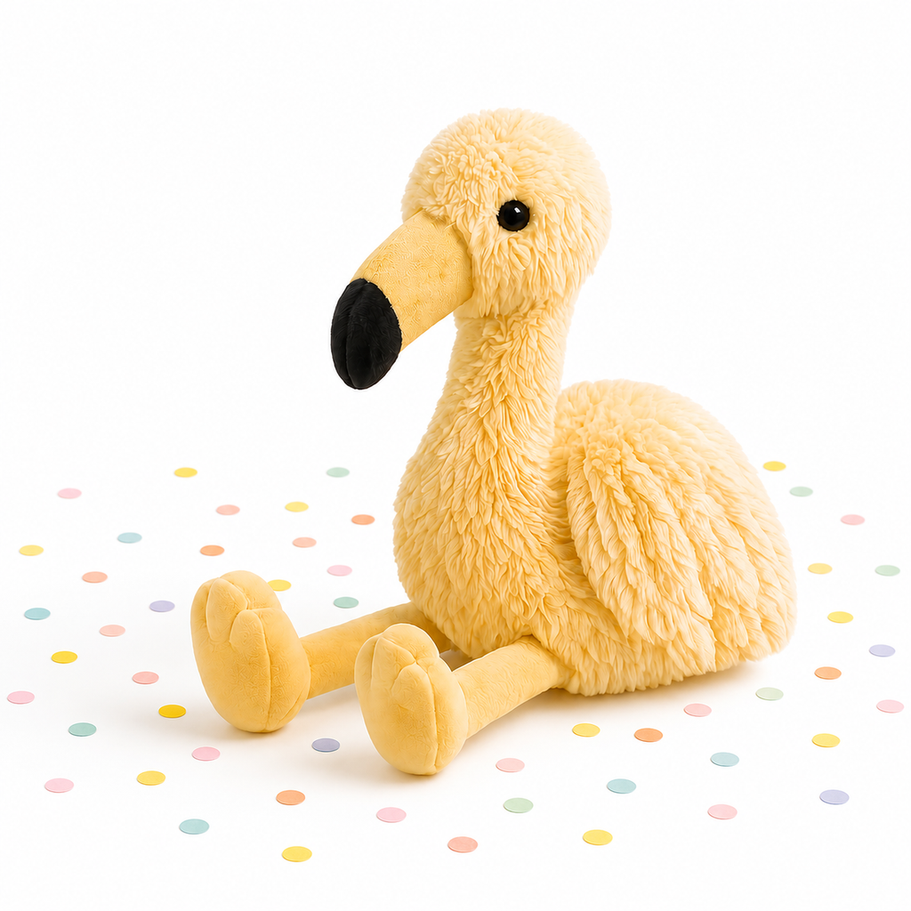 Flo - De Gele Flamingo Mascotte