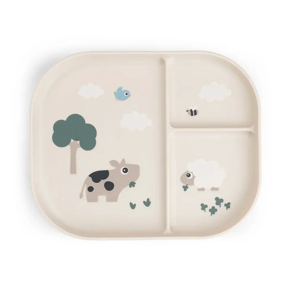 Done By Deer Foodie Bord Met Vakjes Tiny Farm Sand