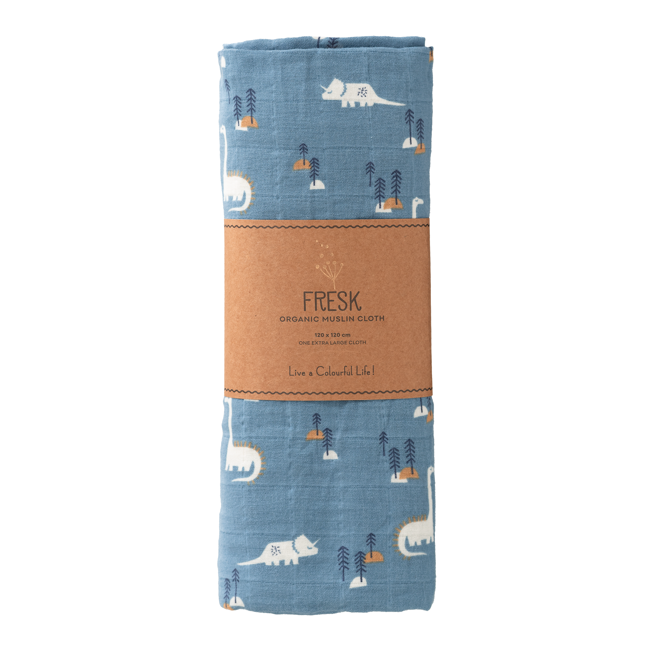 * Fresk Hydrofiele Doek 120x120cm | Dino