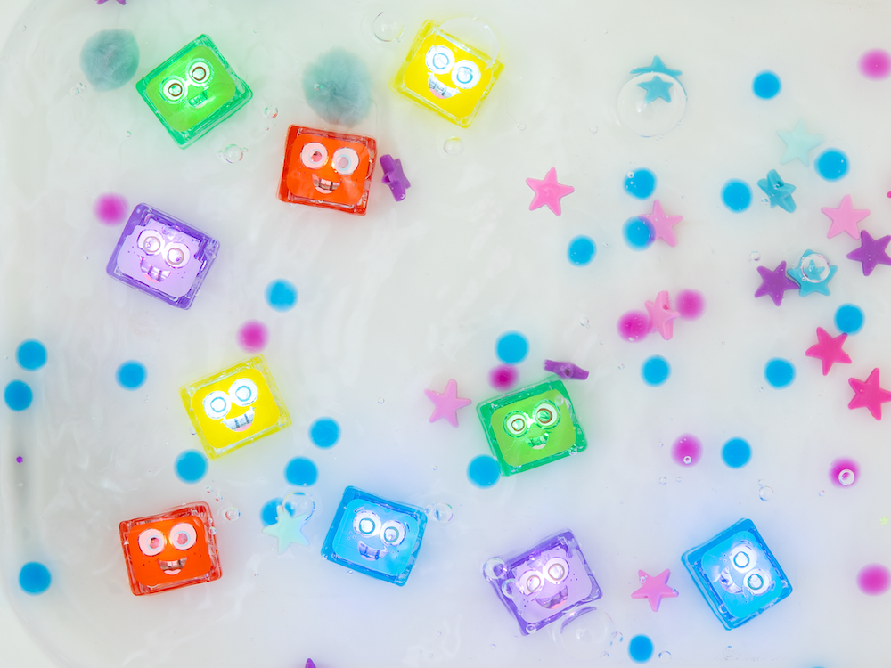 Glo Pals Light Up Cubes Badspeelgoed Groen | Pippa