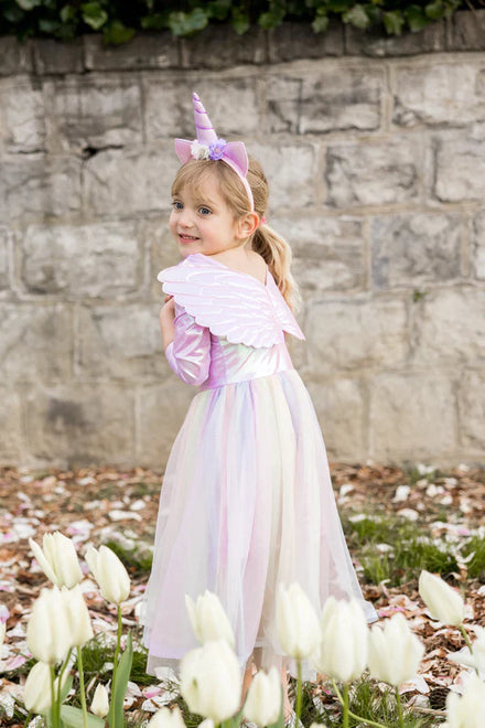 Great Pretenders Alicorn Jurk Wings En Haarband | 7-8Y