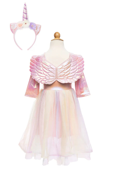 Great Pretenders Alicorn Jurk Wings En Haarband | 7-8Y