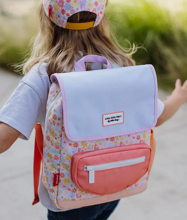 Hello Hossy Rugzak Retro Flowers | 2-5Y