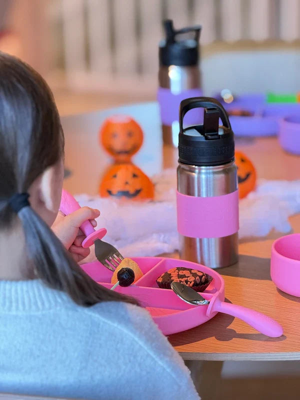 Tress Silicone Lepel en Vork | Smile Yellow