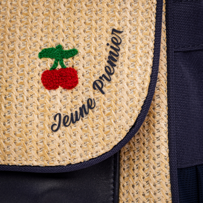 Jeune Premier It Bag Midi | Raffia Cherry