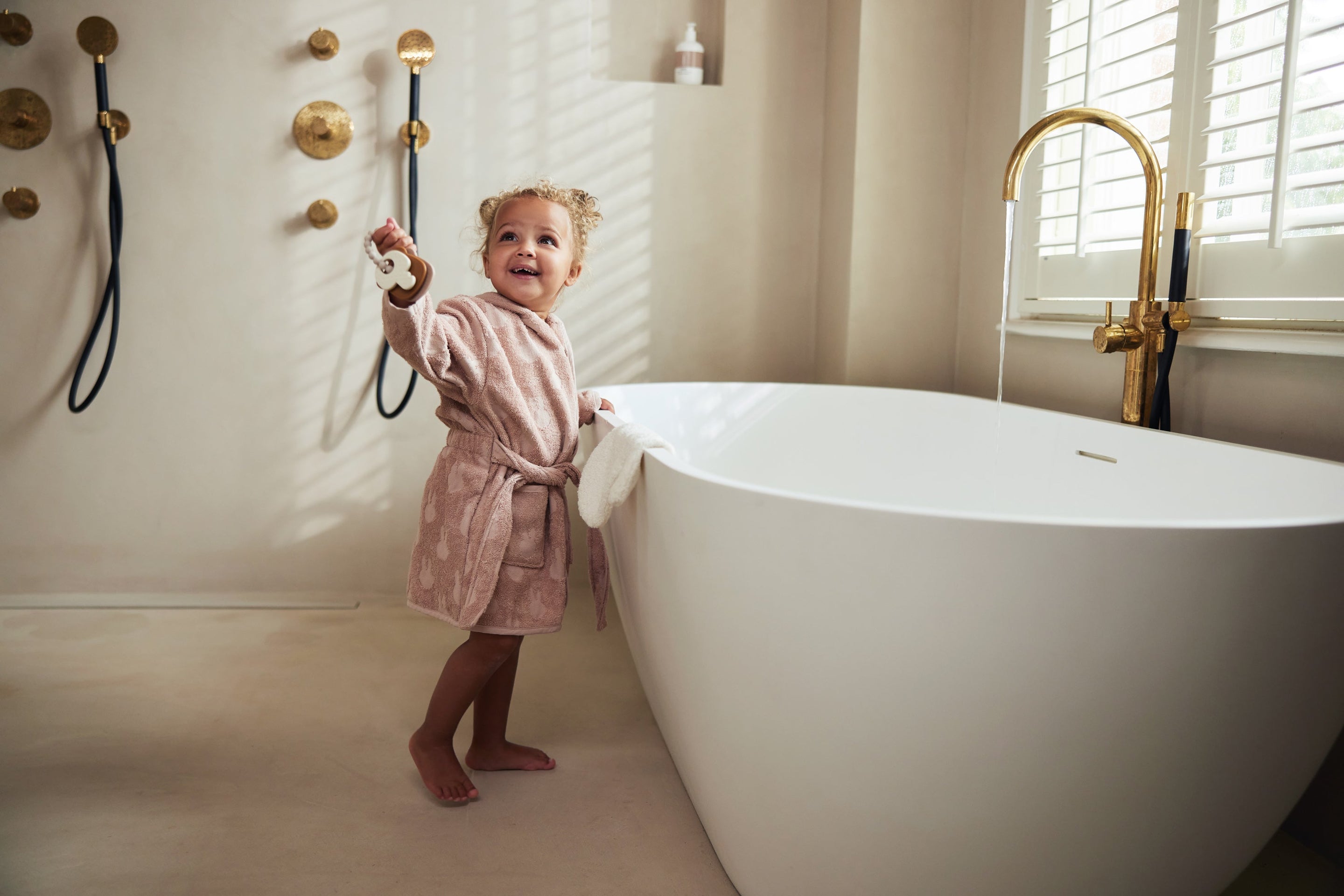 Jollein Badjas Badstof 3/4Y Miffy Jacquard | Wild Rose