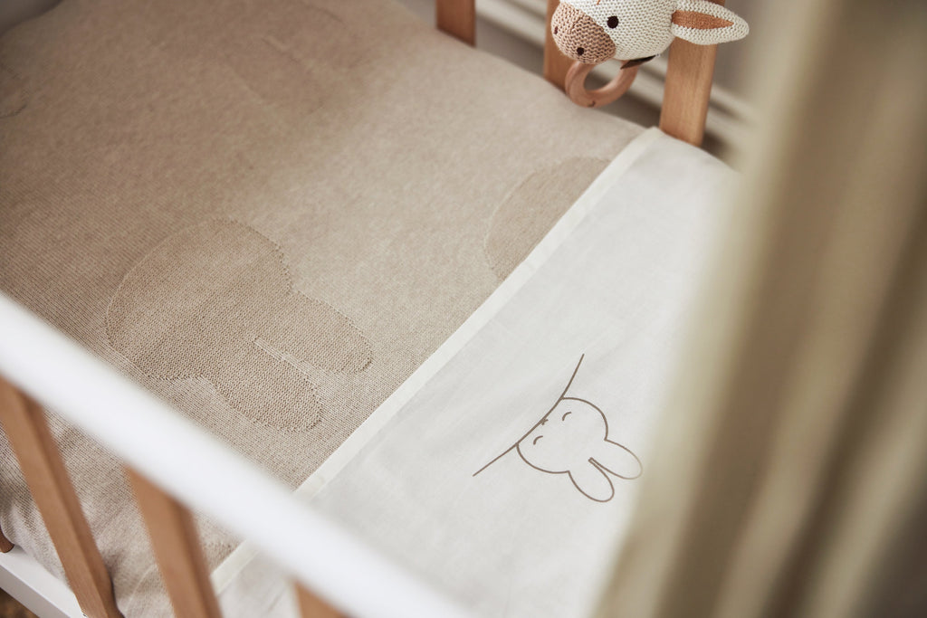 Jollein Laken Wieg 75x100cm Sleepy Miffy | Funghi