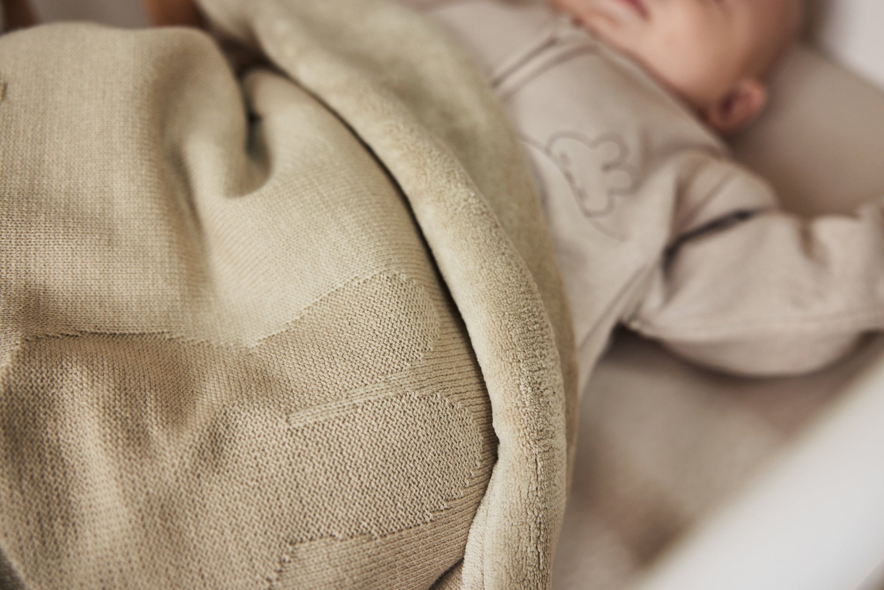 Jollein Deken Wieg 75x100cm Miffy TOG 1.5 | Olive Green/Coral Fleece