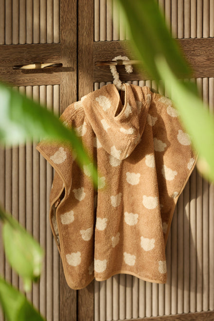 Jollein Badponcho Badstof Jacquard Teddy Bear Reversible
