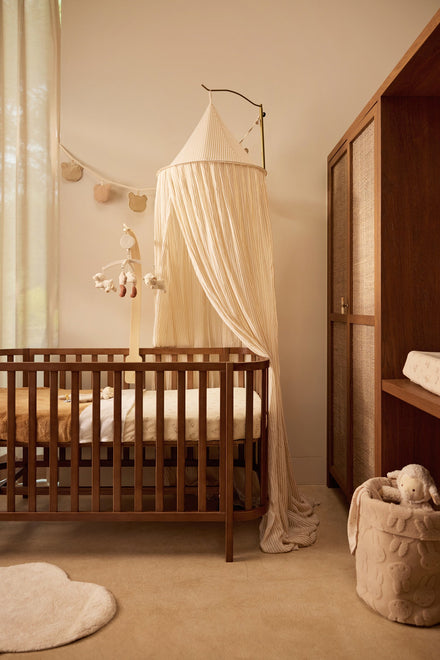 Jollein Klamboe 245cm Stripe | Oatmeal/Hazel