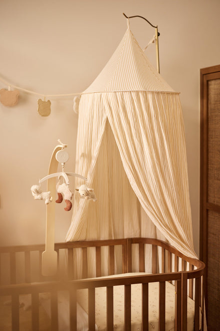 Jollein Klamboe 245cm Stripe | Oatmeal/Hazel