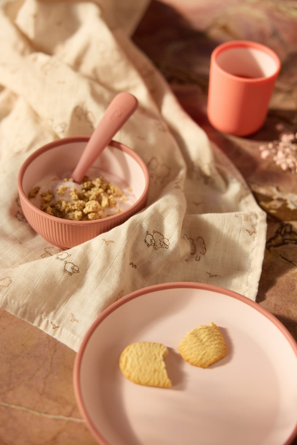 Jollein Kinderserviesset Siliconen | Blush Shades