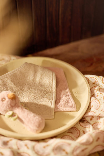 Jollein Slab Bandana | Silk Rose/Sand (2pack)
