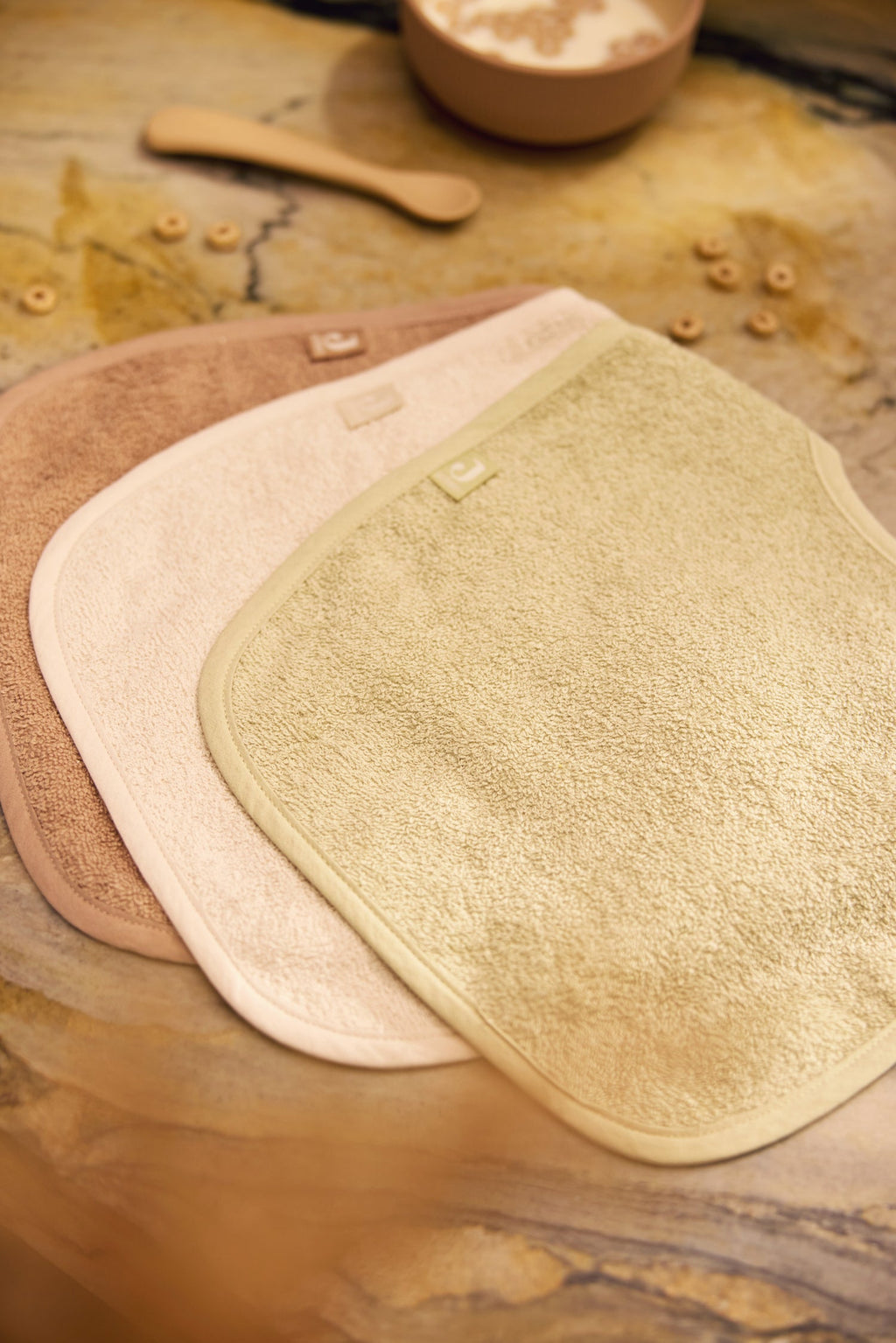 Jollein Slab Badstof | Sand/Soft Matcha/Milky Coffee (3pack)