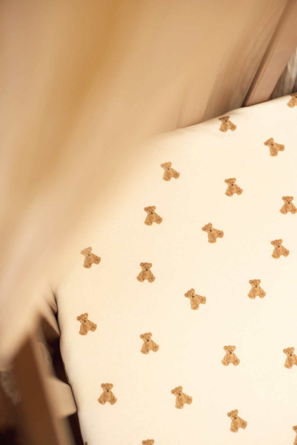 Jollein Hoeslaken Jersey 60x120cm | Mini Teddy Bear