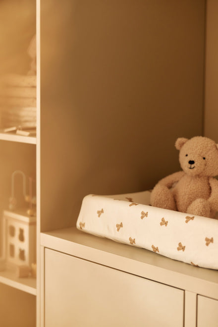 Jollein Aankleedkussenhoes Jersey 50x70cm | Mini Teddy Bear