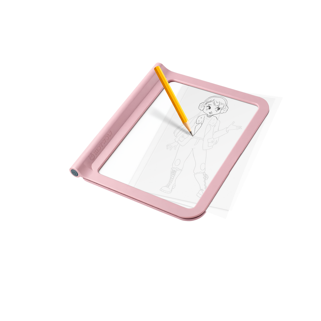 Kidywolf Kidydraw Lichtgevende Tablet Leren Tekenen En Schrijven | Roze Fashion