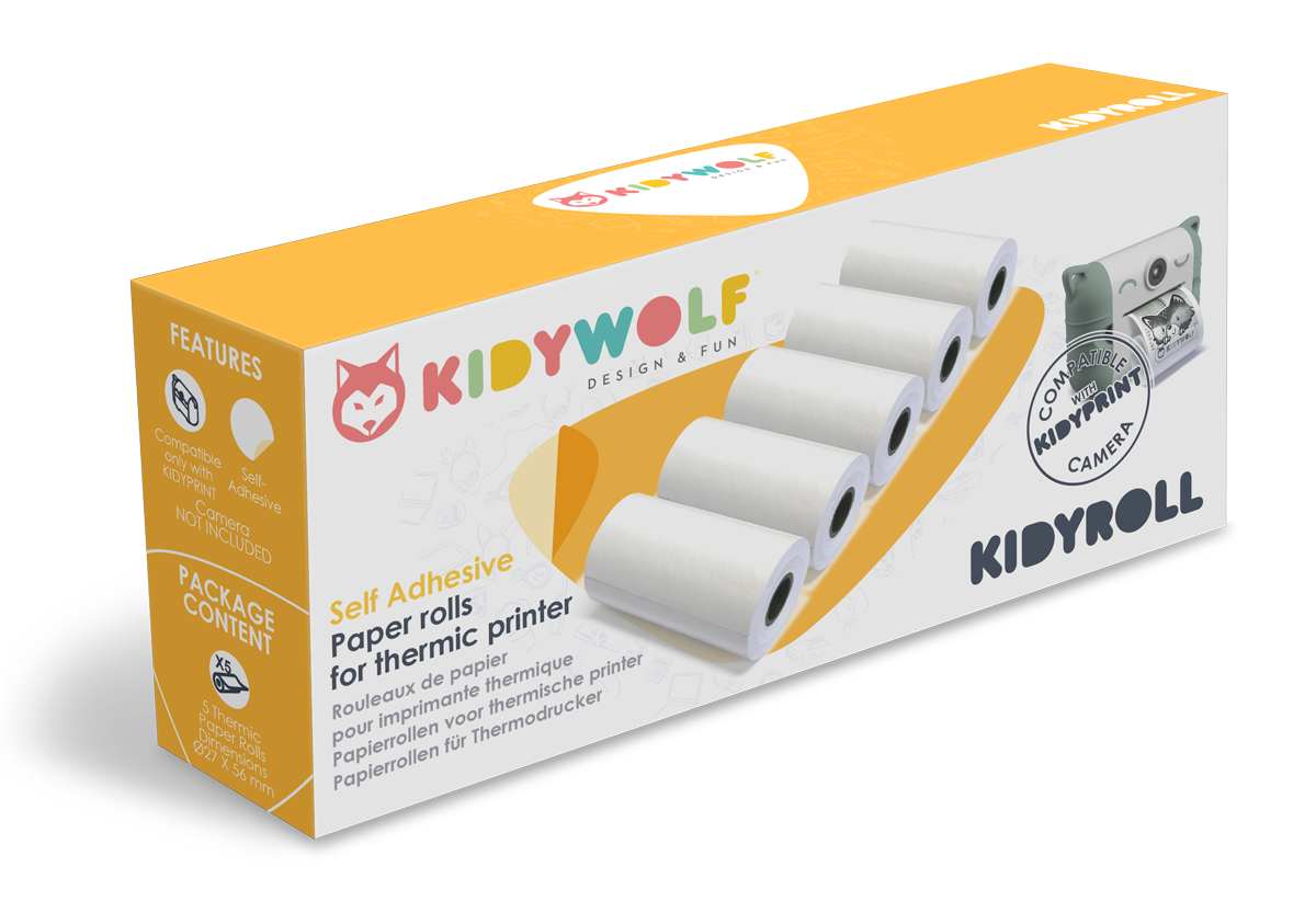 Kidywolf Kidyroll 5 Zelfklevende Rollen Voor Kidyprint