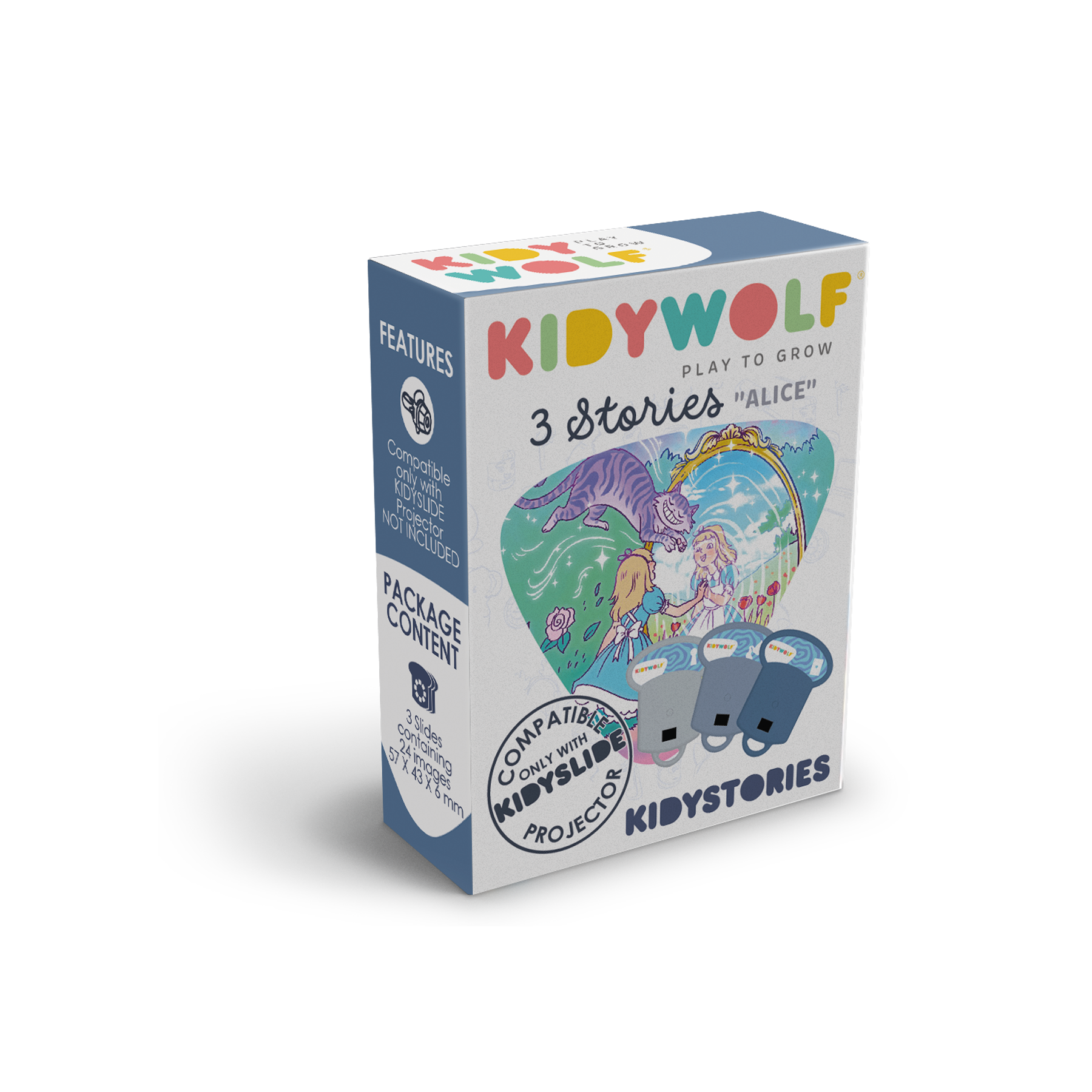 Kidywolf Kidystories voor Kidyslide | Alice In Wonderland