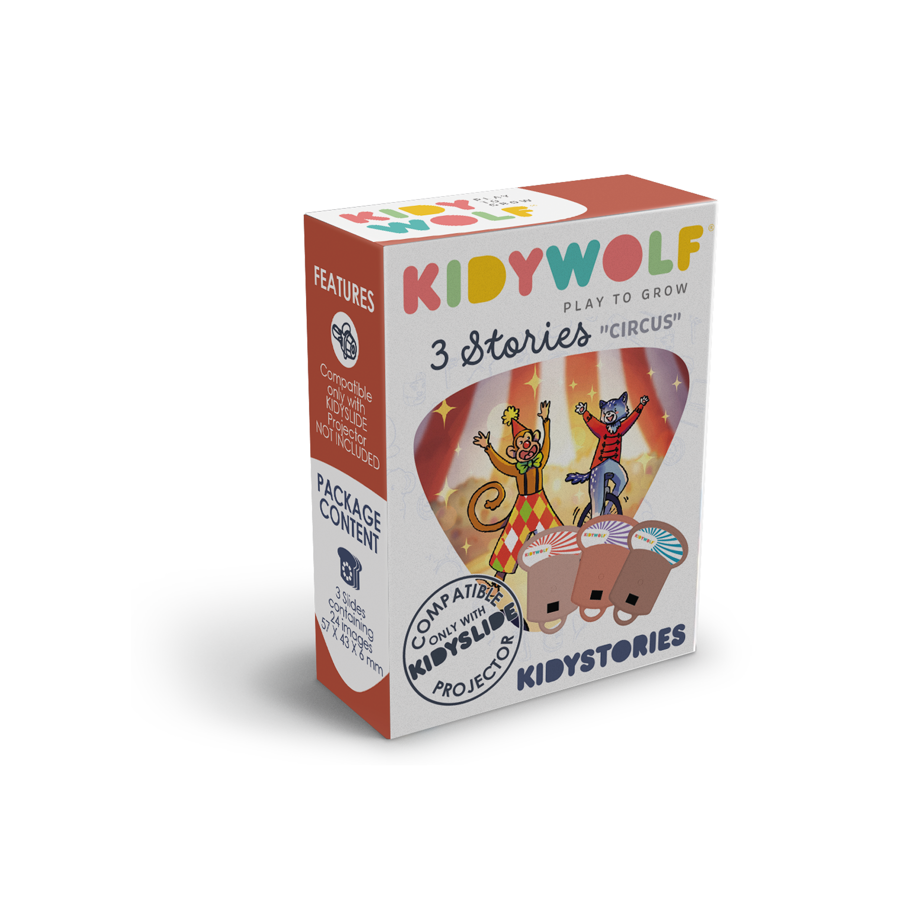 Kidywolf Kidystories voor Kidyslide | Circus