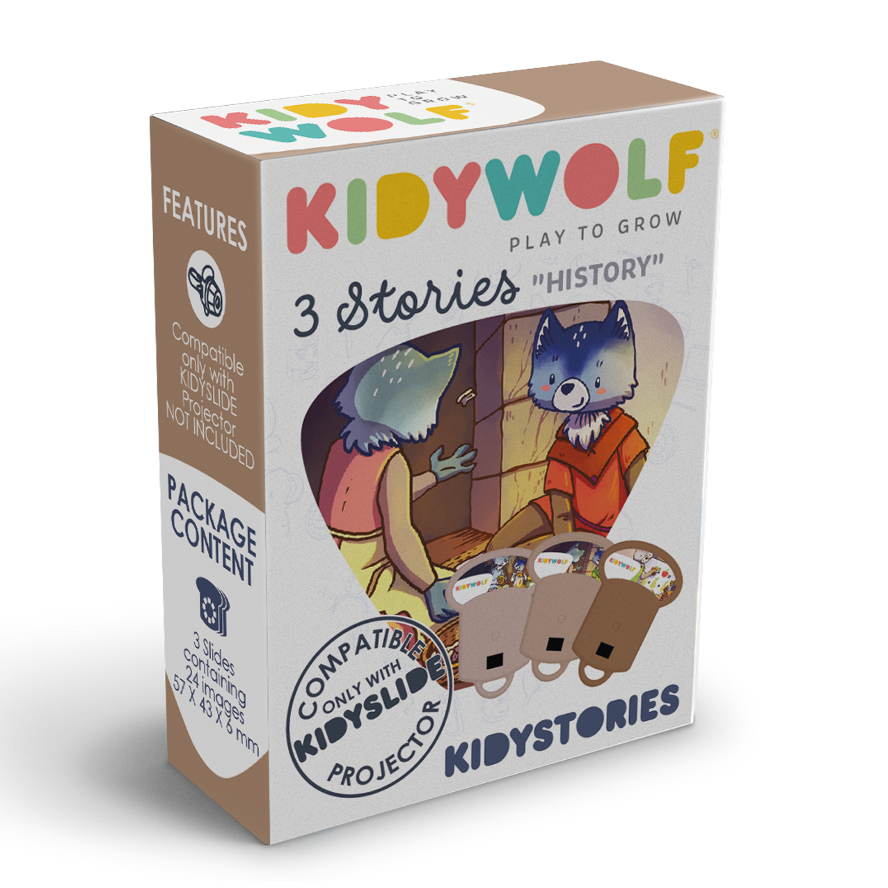 Kidywolf Kidystories voor Kidyslide | History