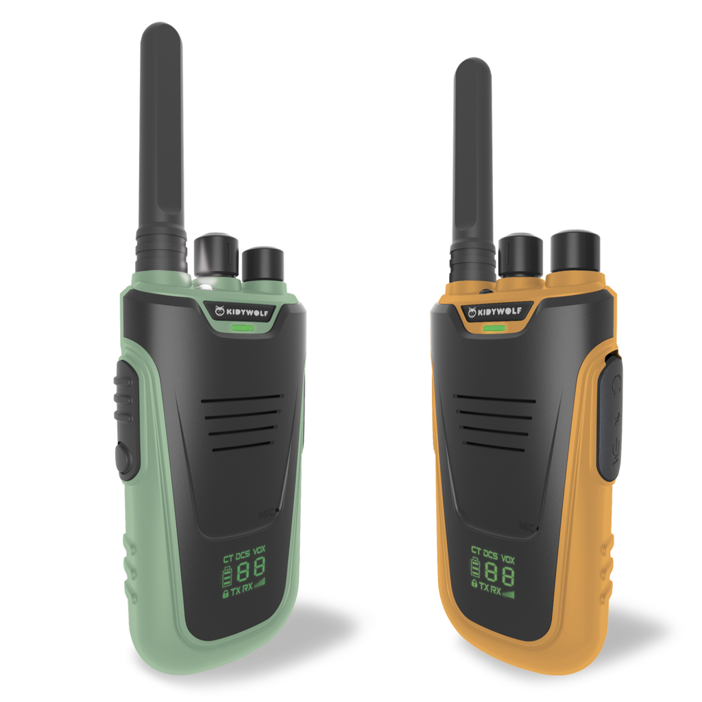 Kidywolf Kidytalk Walkie Talkie 2 Stuks | Groen - Oranje