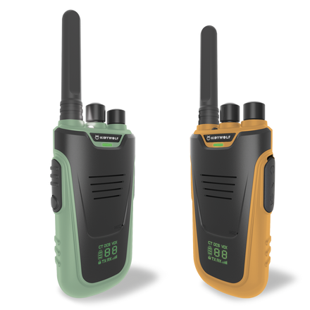 Kidywolf Kidytalk Walkie Talkie 2 Stuks | Groen - Oranje