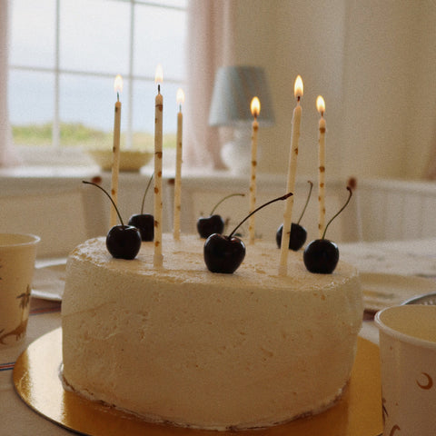 Konges Sløjd Birthday Candles Print | Lemon