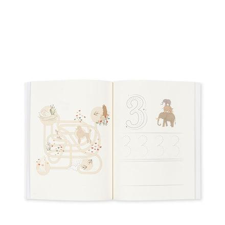 Konges Sløjd Activity Book With Color Pencils | Off White