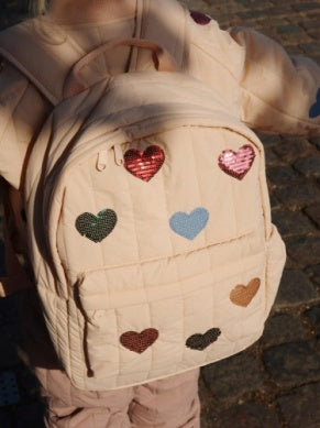 Konges Sløjd Juno Quilted Sequin Backpack Midi | Cameo Rose