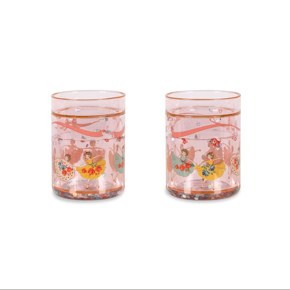 Konges Sløjd Glitter Drinkbekers 2ST | Tip Toe Twinkle