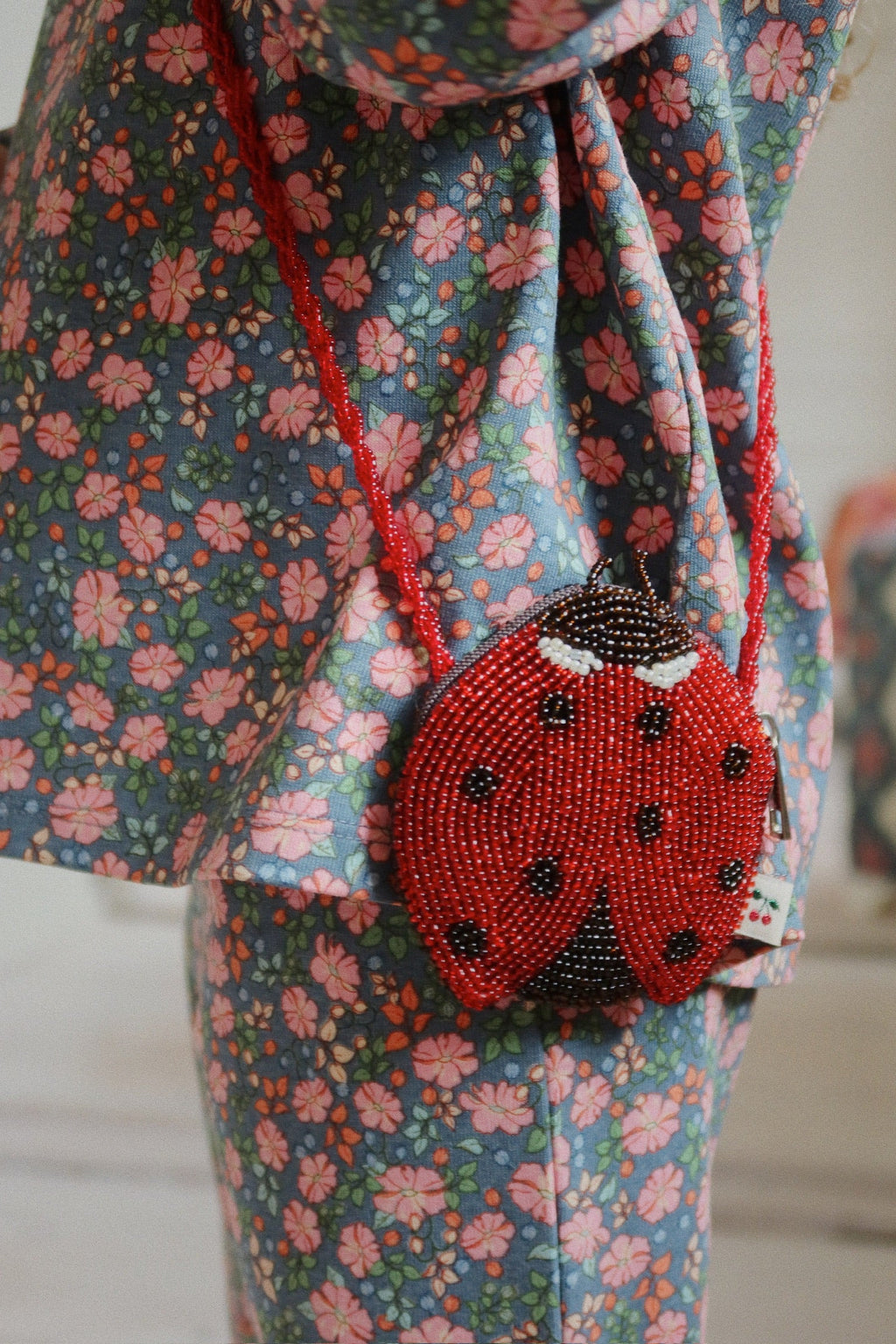 Konges Sløjd Ladybug Beaded Tasje | Ladybug