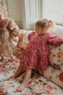 Konges Sløjd Lila Sequins Bow Jurk | Sparkling Sangria